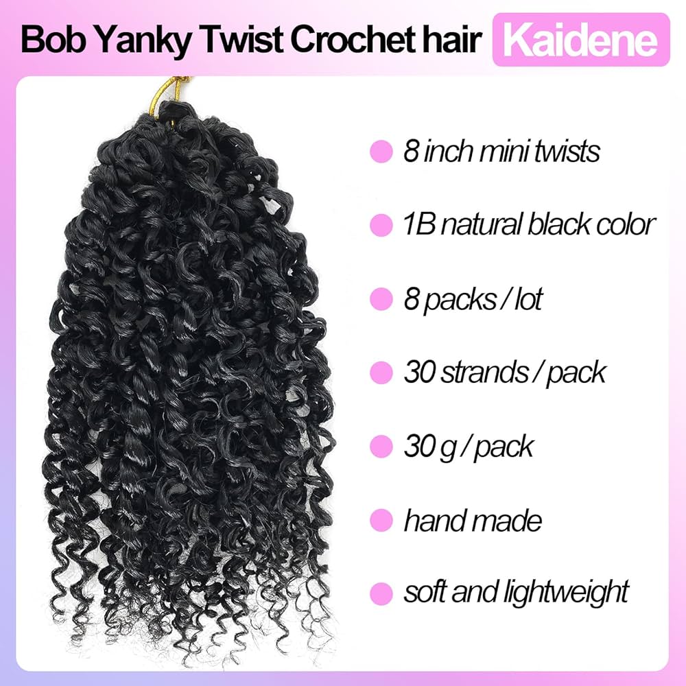 Amazon.com : Kaidene Yanky Twist Crochet Hair Pre-Looped